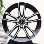 Mercedes-Benz E-Class / S-Class Forged Wheels – Black / Machined Petal Machined Face