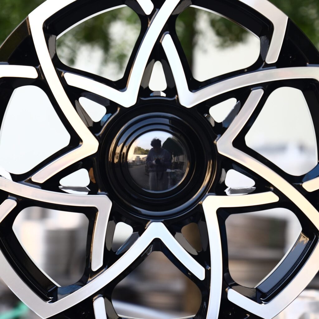 BMW M4 F82 wheels – Matte Silver Petal Machined Face, lip and barrel detail