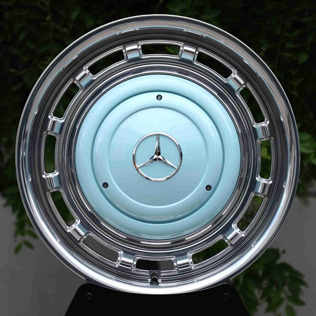 Mercedes-Benz E-Class wheels – Matte Silver Semi-Full-Face, front view