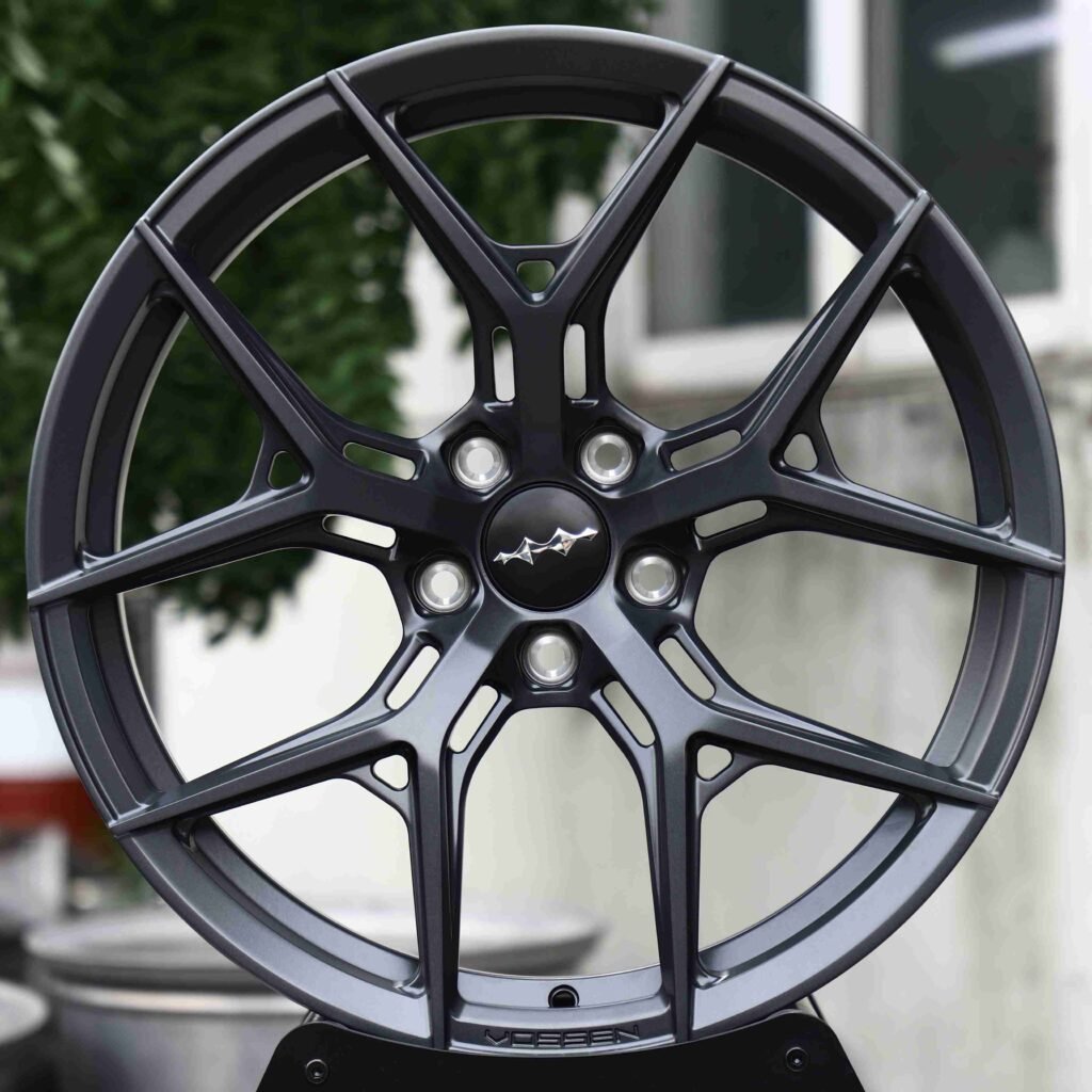 Buick Regal wheels – Matte Silver Side-Milled (Buick OEM-Style), front view
