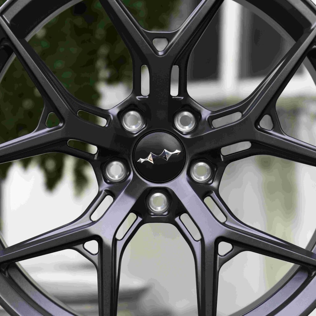 Tesla Model 3 wheels – Matte Silver Side-Milled (Buick OEM-Style), lip and barrel detail