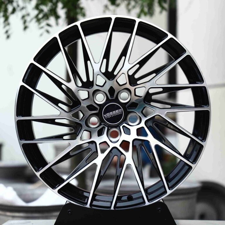 Ferrari 488 wheels – Matte Silver Split Directional Milled, front view