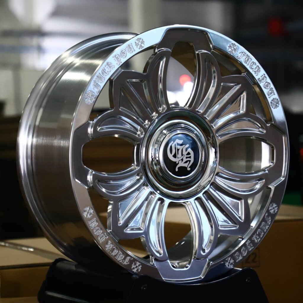 BMW M3 wheels – Matte Silver Split, angled view
