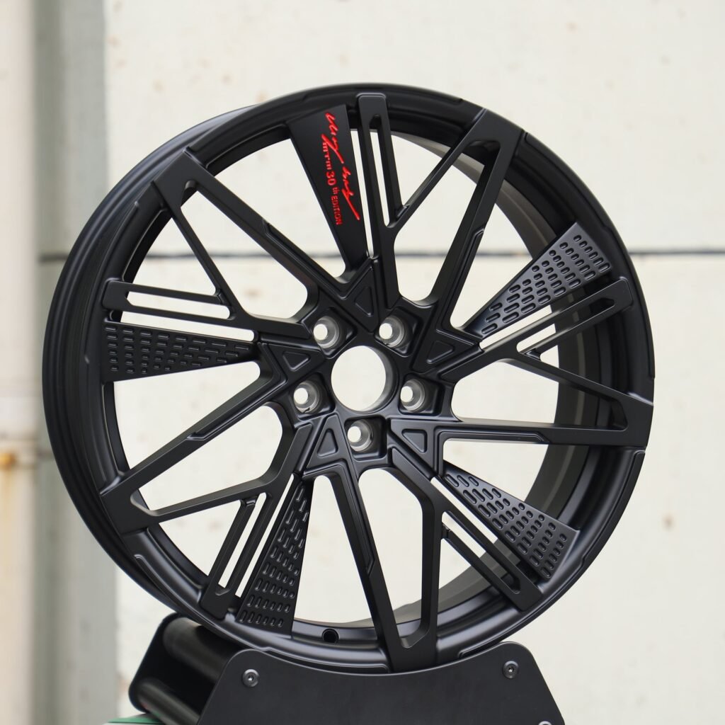 BMW 5 Series wheels – Matte Silver Split-Spoke, angled view