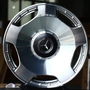 Mercedes-Benz OEM-Style Brushed Silver 3-Spoke Dish Forged Wheels – Mercedes-Benz E-Class / S-Class Fitment (5-Lug)