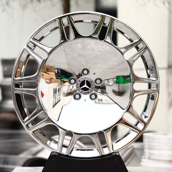 Mercedes-Benz E-Class wheels – Chrome Mesh (Mercedes-Benz OEM-Style), front view