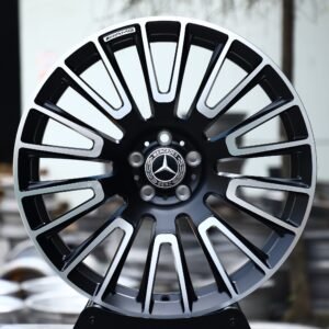 Mercedes-Benz OEM-Style Gloss Black Machined Multi-Spoke Forged Wheels – Mercedes-Benz E-Class / S-Class Fitment (5-Lug)