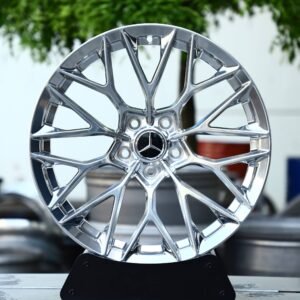 Mercedes-Benz OEM-Style Hyper Silver Mesh Multi-Spoke Forged Wheels – Mercedes-Benz E-Class / S-Class Fitment (5-Lug)