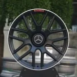 Mercedes-Benz OEM-Style Matte Black Polished Lip Forged Wheels – Mercedes-Benz E-Class W213 / C-Class W206 Fitment (5-Lug)