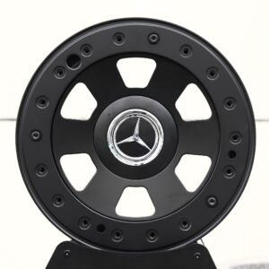 Mercedes-Benz OEM-Style Matte Black Steelie-Style Beadlock Off-Road Forged Wheels – Mercedes-Benz E-Class / S-Class Fitment (5-Lug)