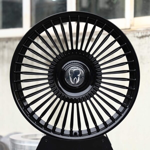 Mercedes-Benz S-Class wheels – Gloss Black Multi-Spoke Turbine, front view