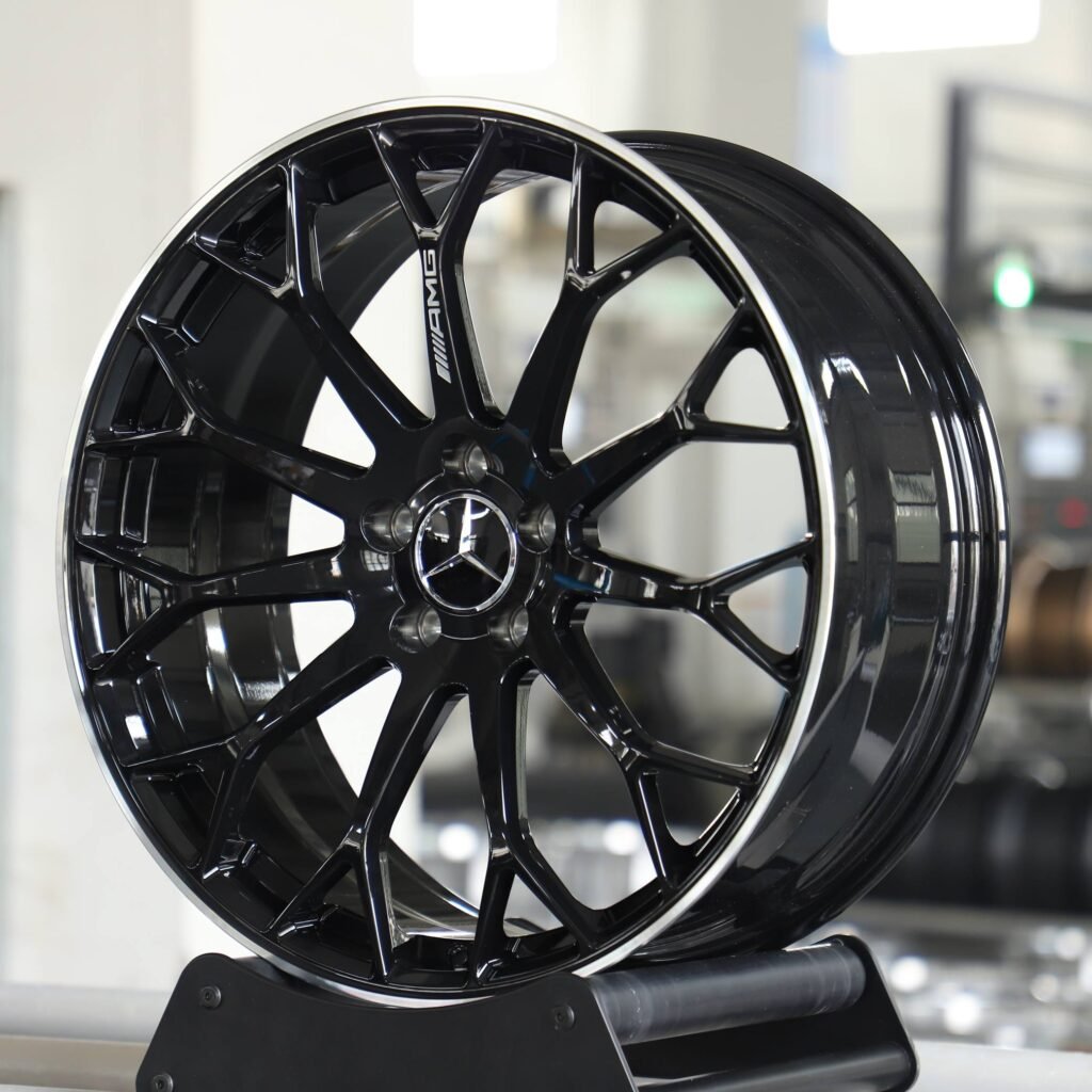 5x112 wheels – Bright Silver 11 Y-Spoke, side view