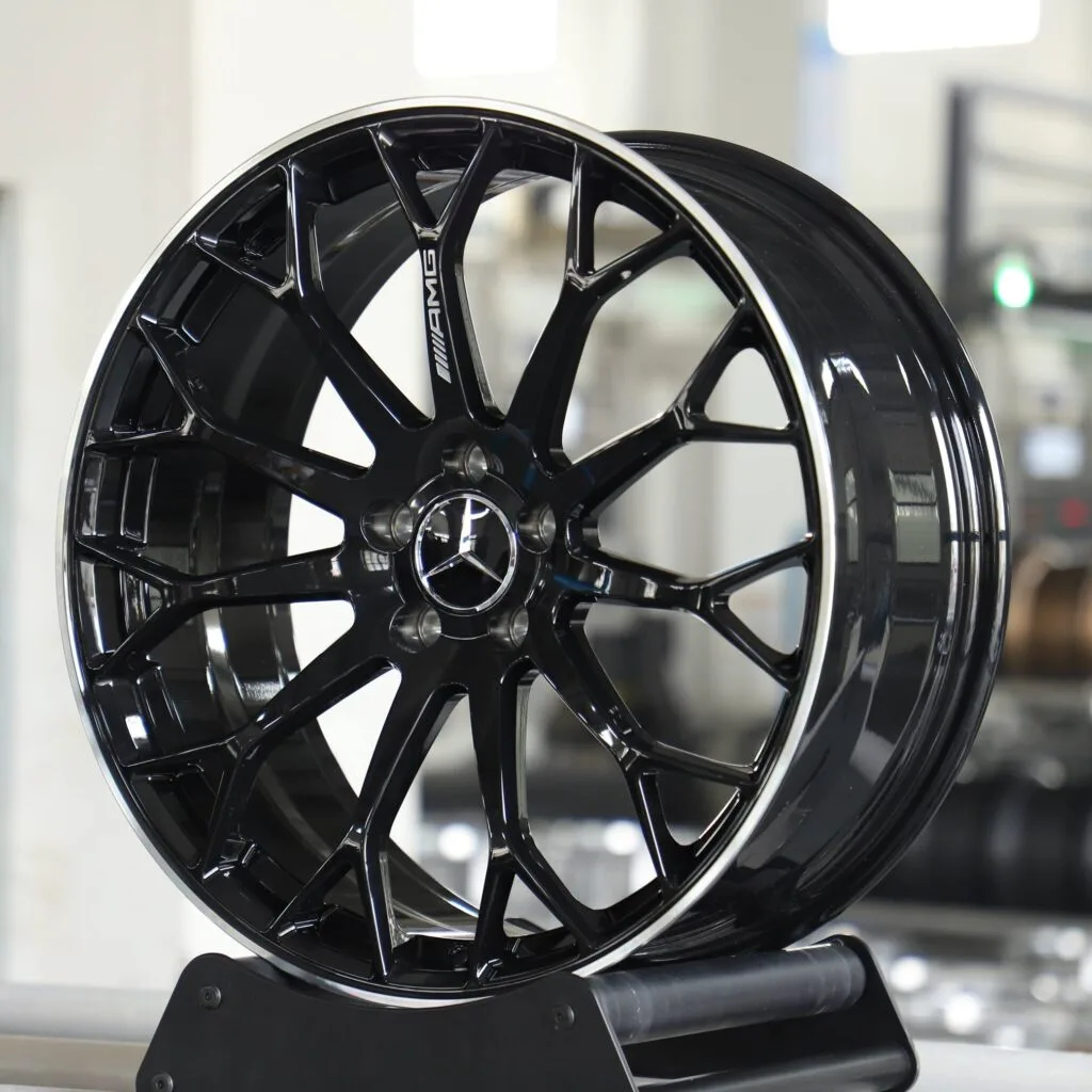 5x112 wheels – Bright Silver 11 Y-Spoke, side view