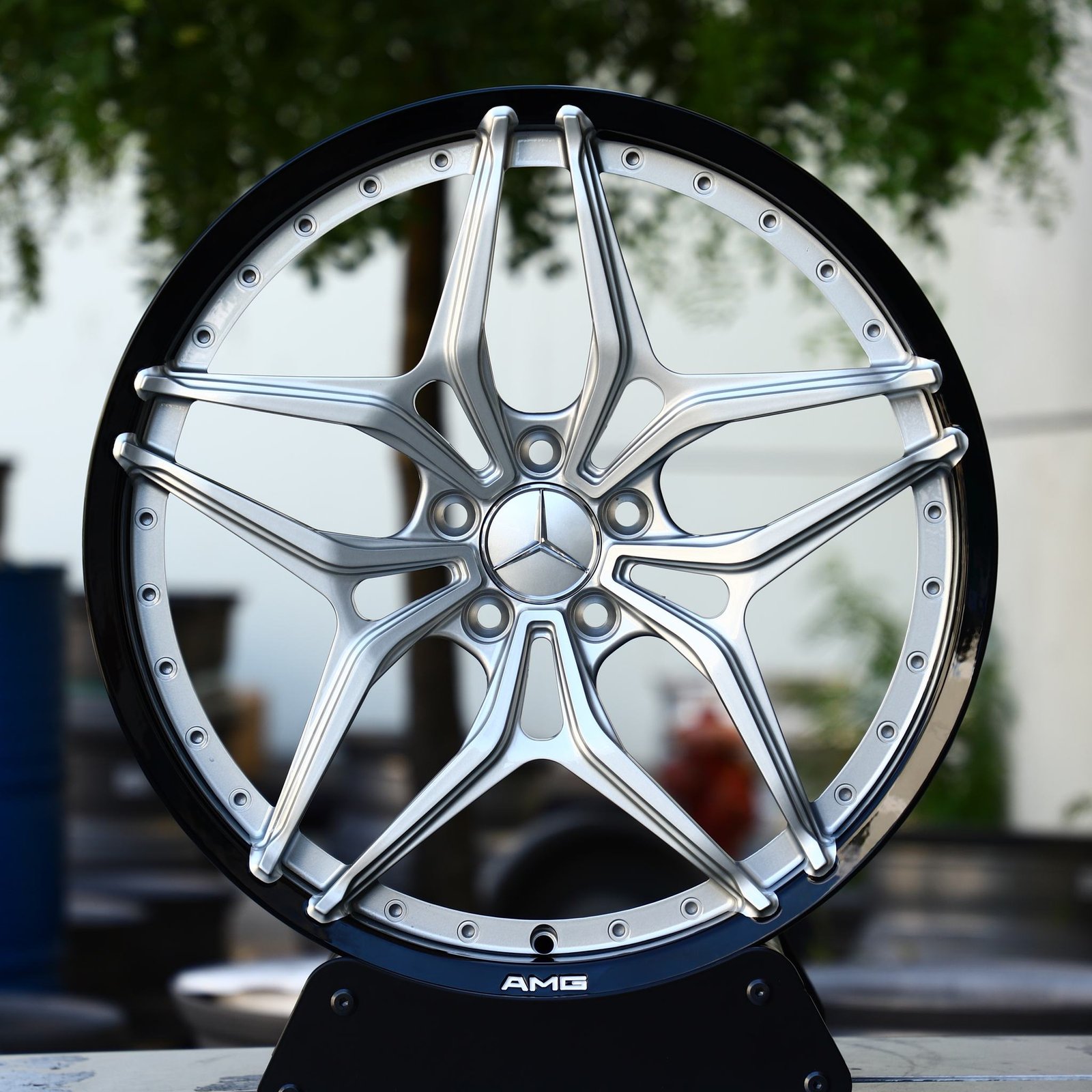 Mercedes-Benz E-Class wheels – Custom Finish 2-Piece Petal, front view