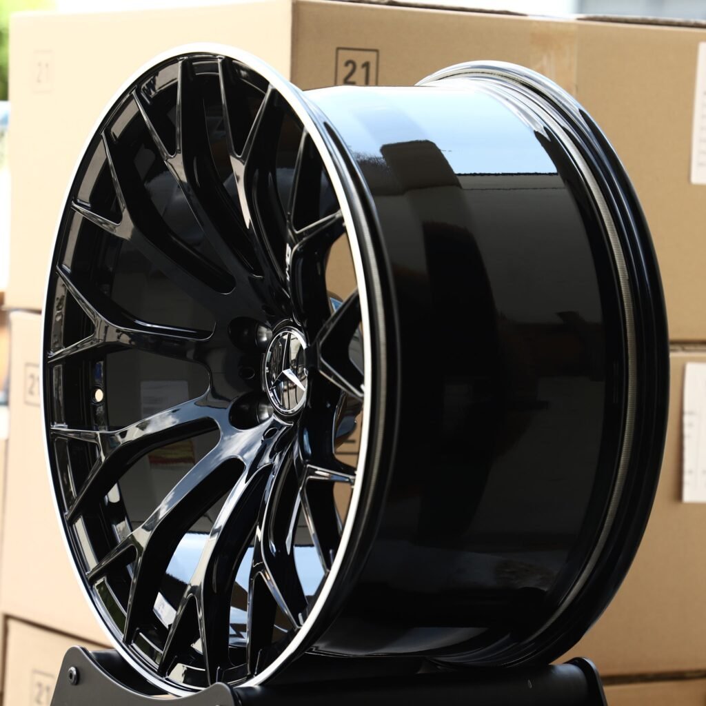 5x112 wheels – Gloss Black 11 Y-Spoke, side view