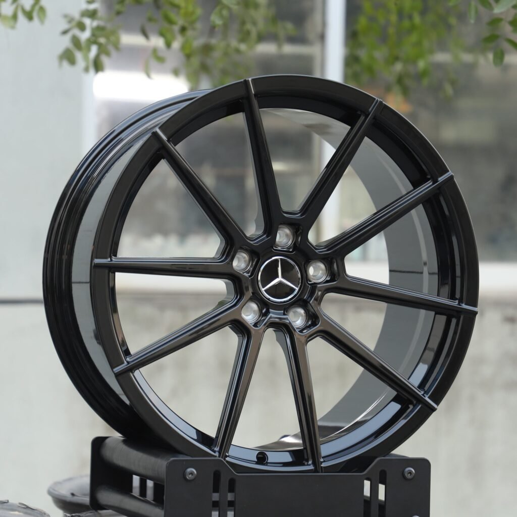 Mercedes-Benz Style Gloss Black 5 Y-Spoke Forged Wheels - Mercedes-Benz E-Class / Mercedes-Benz S-Class Fitment (5-Lug) view 2