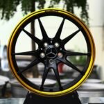 Mercedes-Benz E-Class / S-Class Forged Wheels – Gloss Black / Gold 10-Spoke