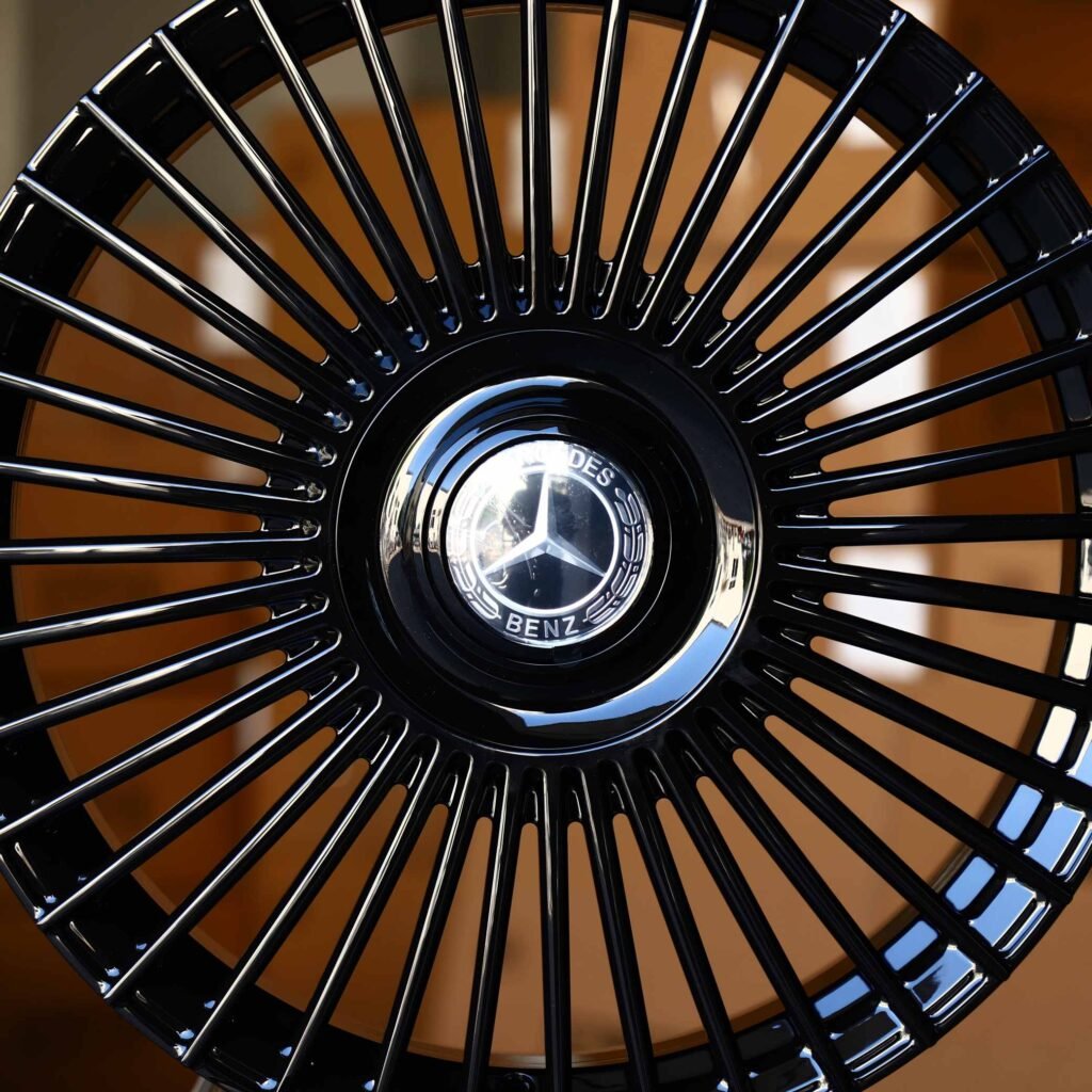 Mercedes-Benz Style Gloss Black Multi-Spoke Forged Wheels - Mercedes-Benz E-Class / Mercedes-Benz S-Class Fitment (5-Lug) view 4