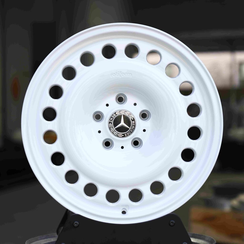 Mercedes-Benz Style Gloss White Full-Face Forged Wheels - Mercedes-Benz E-Class / Mercedes-Benz S-Class Fitment (5-Lug) Monoblock forged wheel