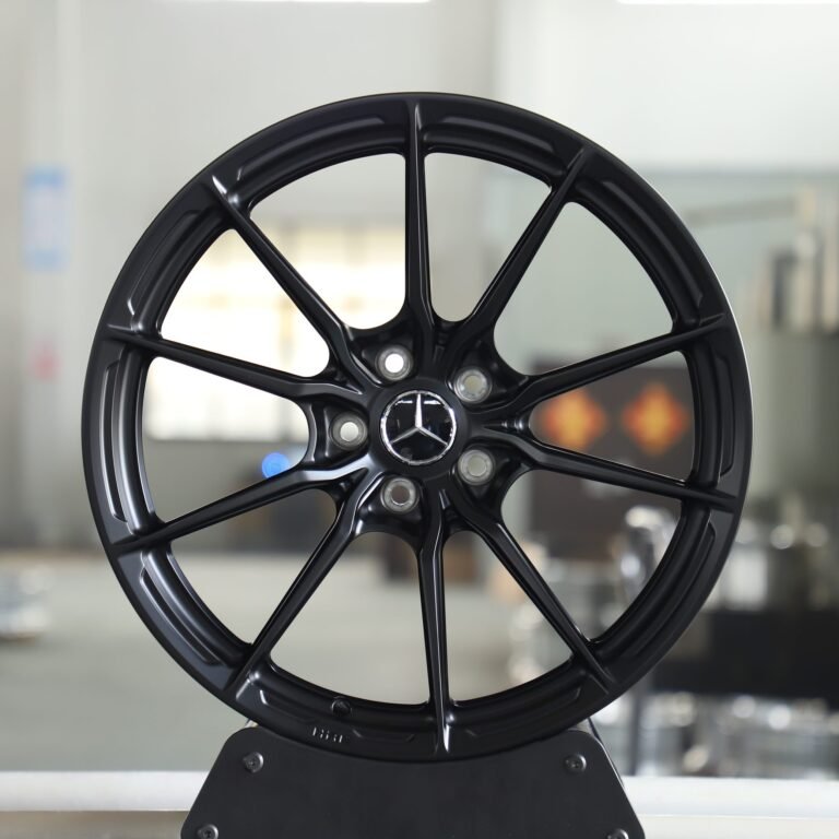 Mercedes-Benz E-Class wheels – Matte Black 10-Spoke, front view