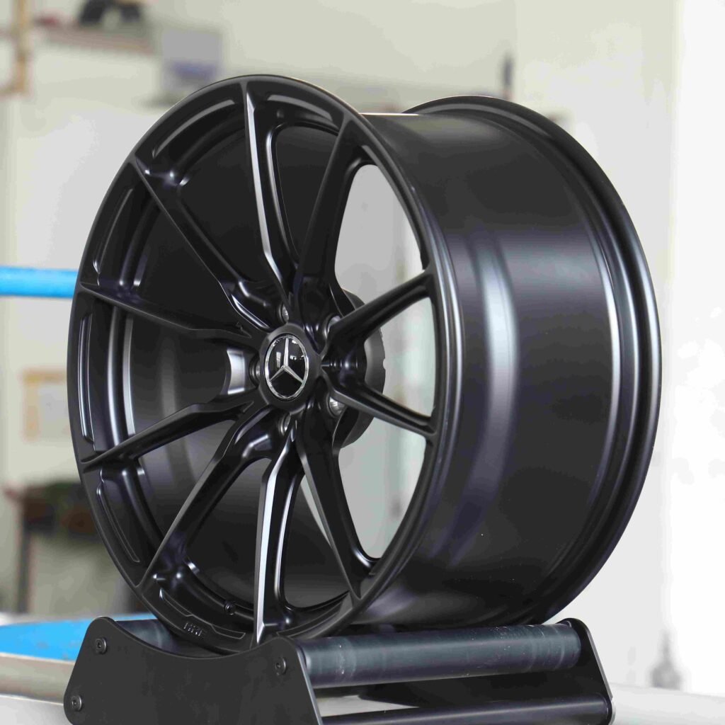 Mercedes-Benz C-Class W206 wheels – Matte Black 10-Spoke, lip and barrel detail