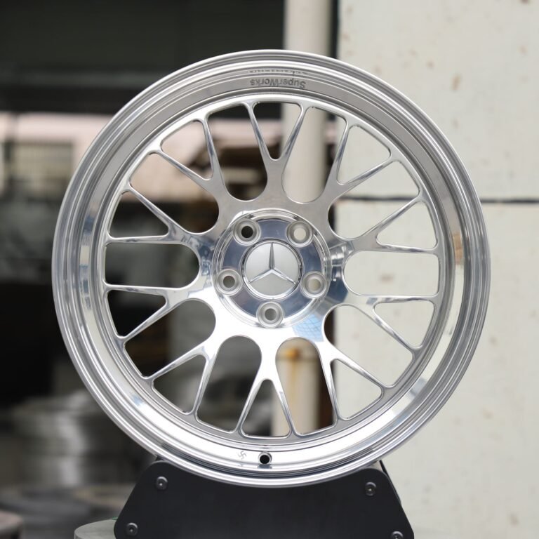 Mercedes-Benz E-Class wheels – Matte Silver 10 Y-Spoke Deep Lip, front view