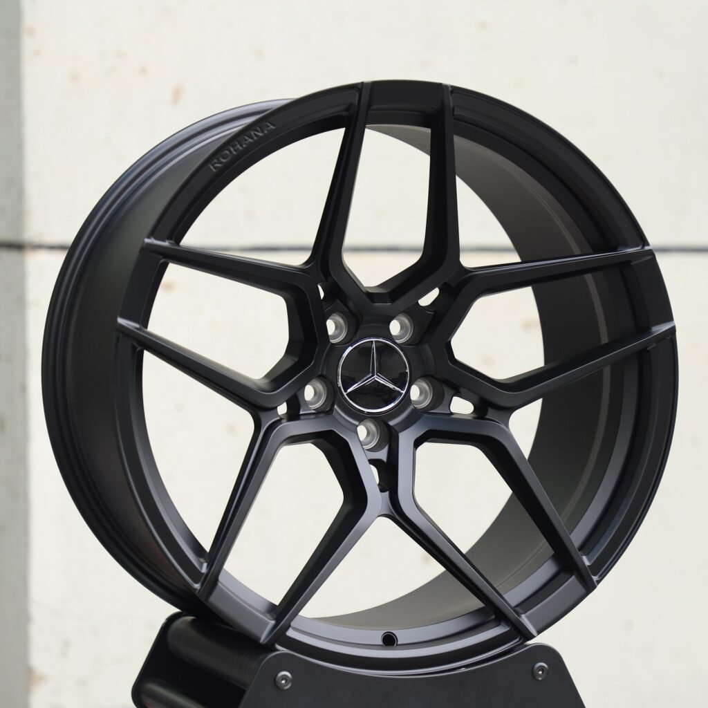 Mercedes-Benz S-Class wheels – Matte Silver 5 Y-Spoke Petal, angled view