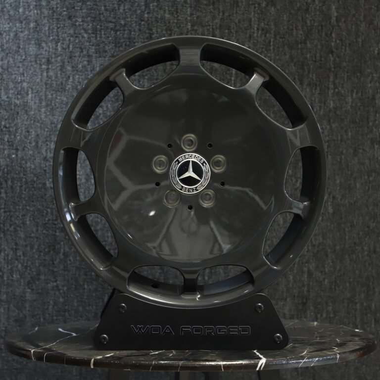 Mercedes-Benz E-Class wheels – Matte Silver Full-Face, front view