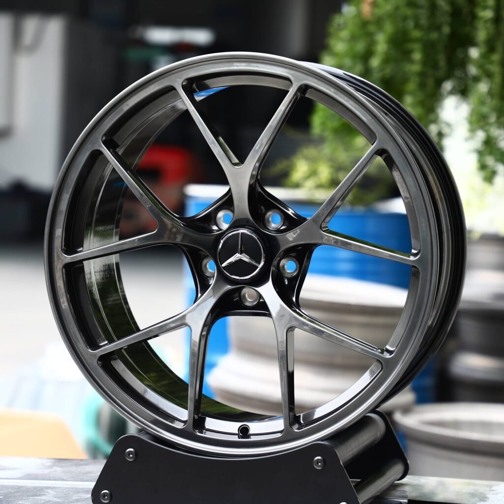 Mercedes-Benz Style Metallic Gray 5 Y-Spoke Forged Wheels - Mercedes-Benz E-Class / Mercedes-Benz S-Class Fitment (5-Lug) view 2
