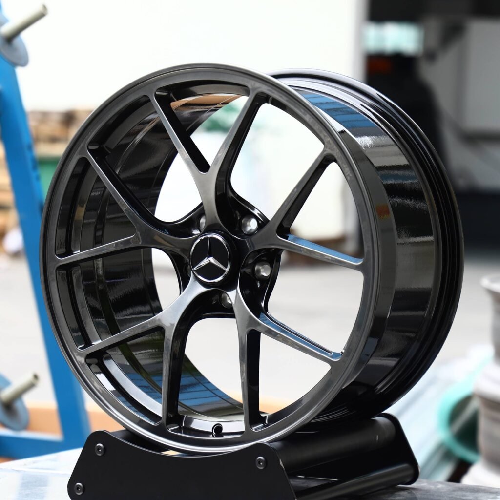 Mercedes-Benz Style Metallic Gray 5 Y-Spoke Forged Wheels - Mercedes-Benz E-Class / Mercedes-Benz S-Class Fitment (5-Lug) view 3