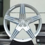 Mercedes-Benz E-Class / S-Class Forged Wheels – Polished Silver 5-Spoke