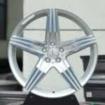 Mercedes-Benz E-Class / S-Class Forged Wheels – Polished Silver 5-Spoke