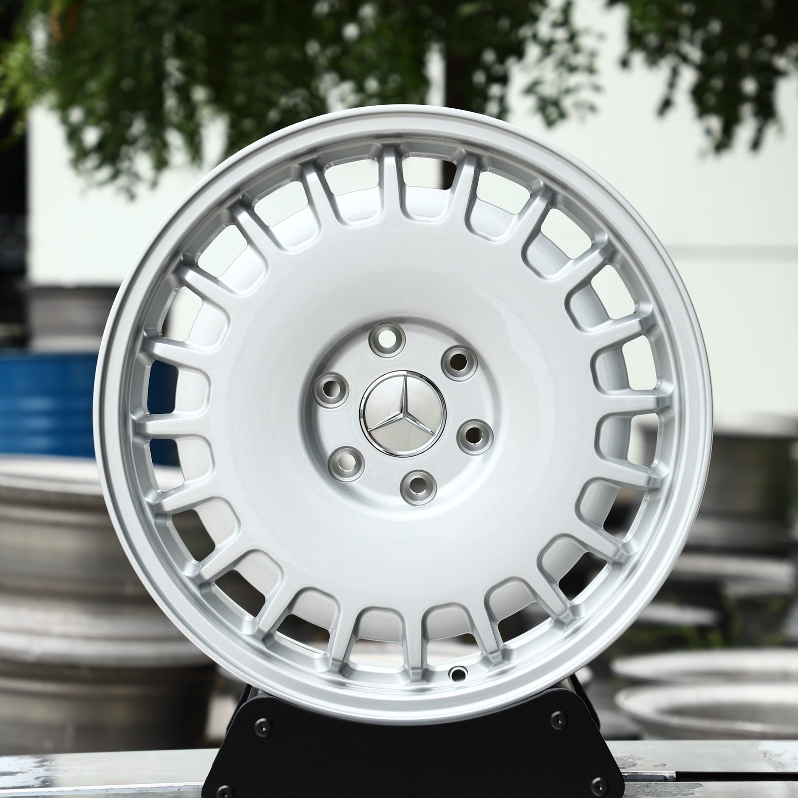 Mercedes-Benz E-Class wheels – Silver Full-Face, front view