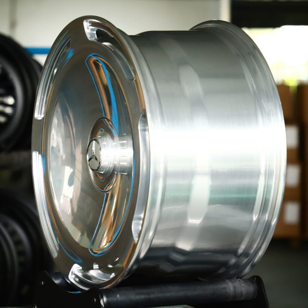 5x112 wheels – Silver Full-Face, side view