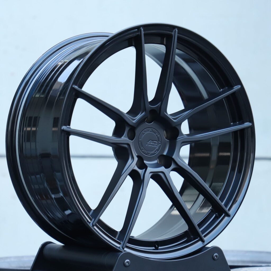 5x100 wheels – Metallic Gray 10-Spoke, side view