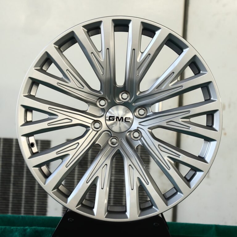 GMC Sierra wheels – Metallic Gray 10 Y-Spoke, front view