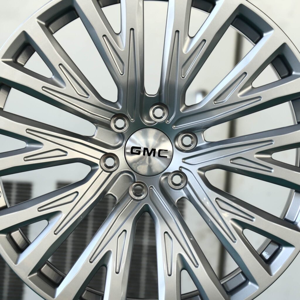 Toyota Tacoma wheels – Metallic Gray 10 Y-Spoke, lip and barrel detail