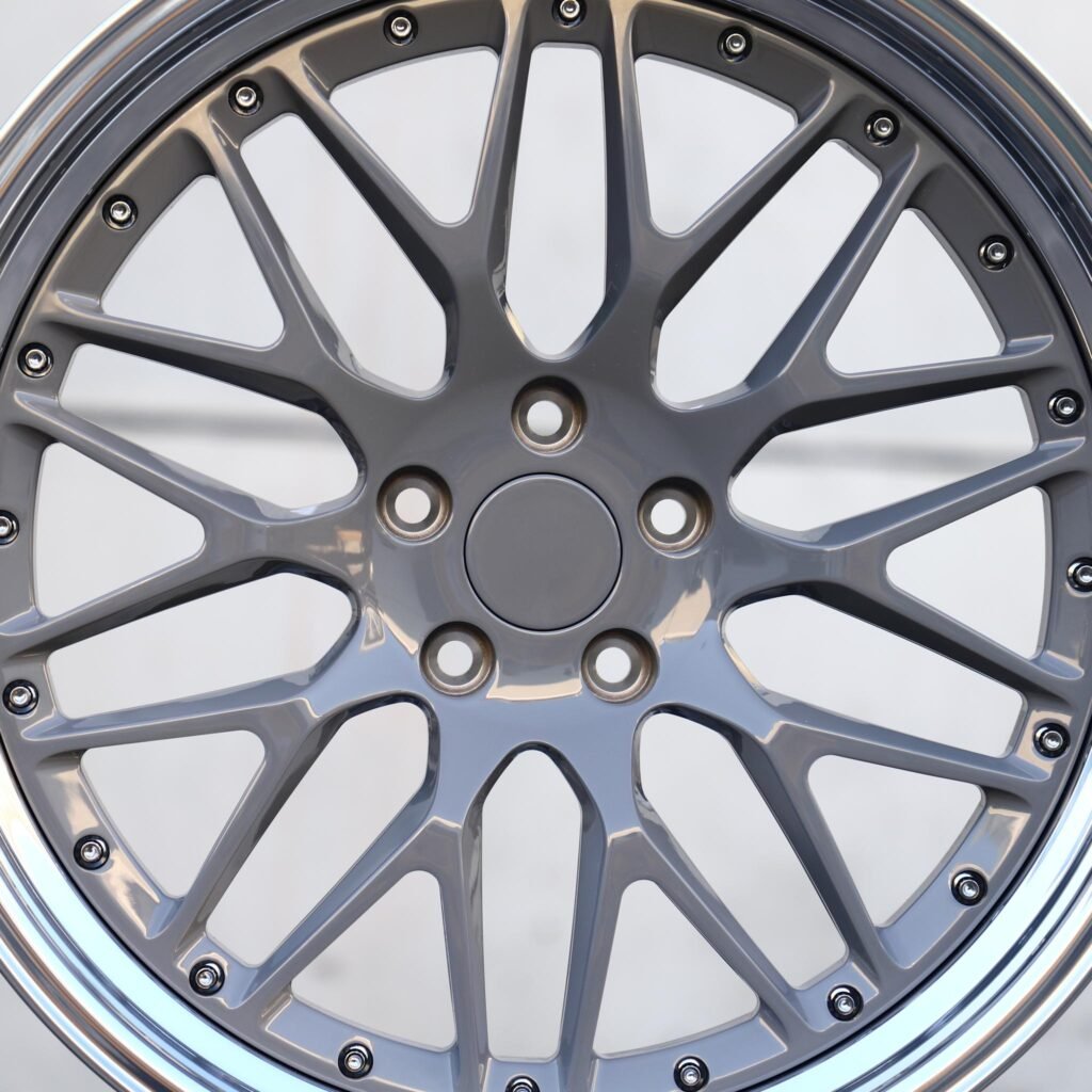 Metallic Gray 2-Piece Deep Lip Forged Wheels - Porsche 911 / BMW M3 Fitment (5-Lug) view 4