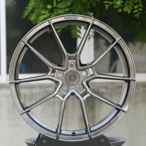 Toyota GR86 / BMW 3 Series F30 Forged Wheels – Metallic Gray 5 V-Spoke