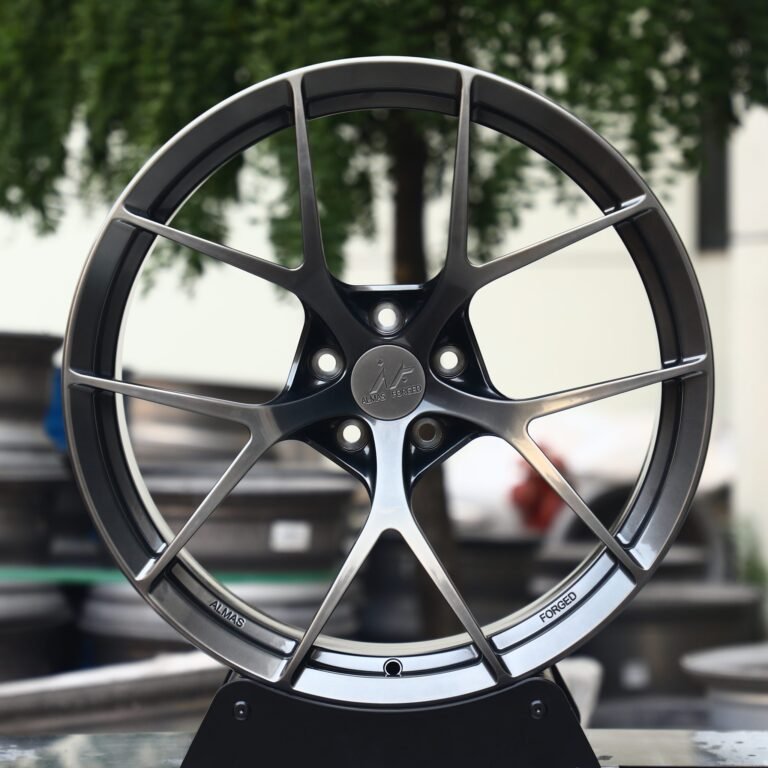Toyota GR86 wheels – Metallic Gray 5 Y-Spoke, front view