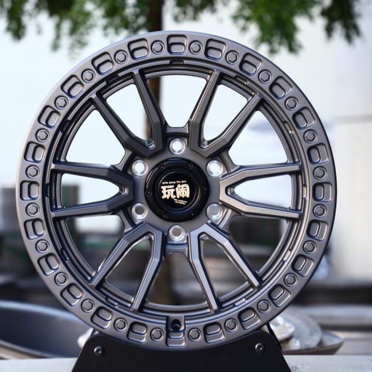 Ford F-150 wheels – Metallic Gray 6 V-Spoke Exposed Bolt Detail, front view