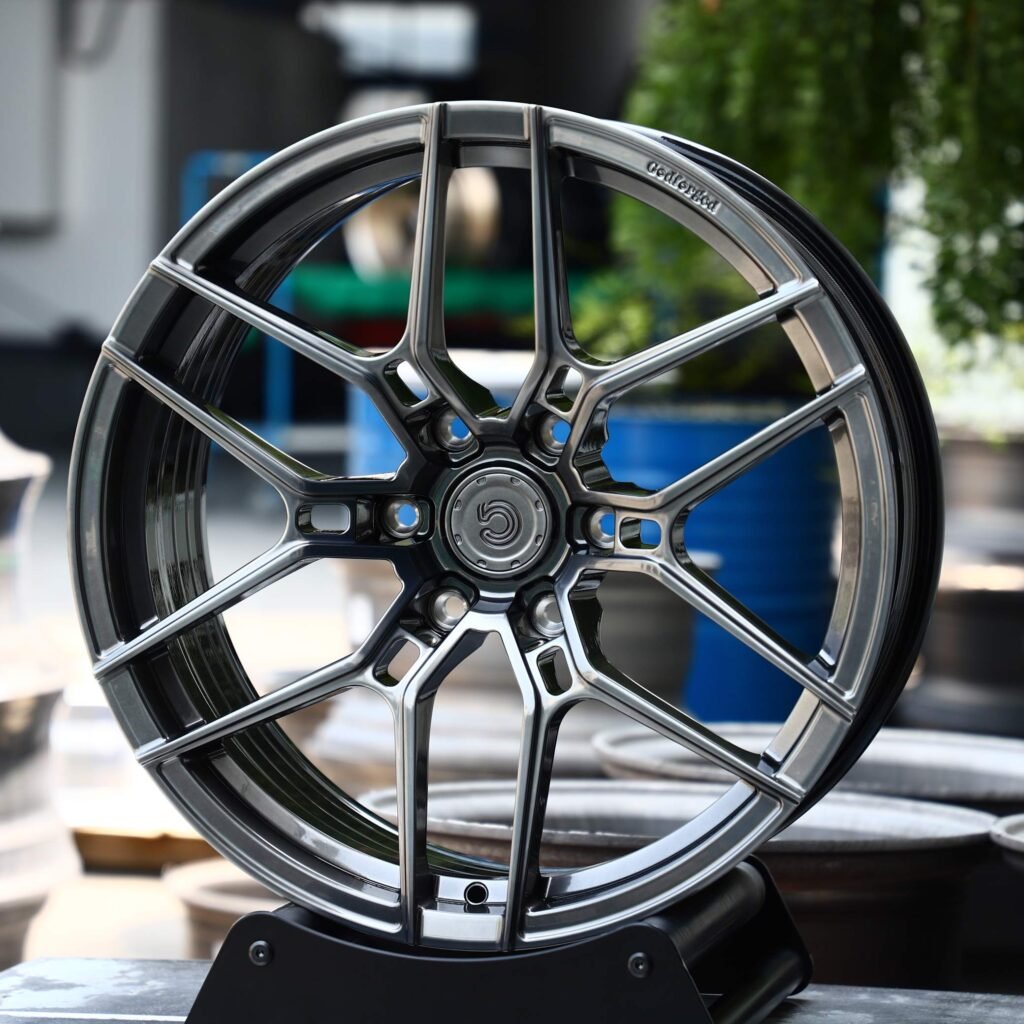 Metallic Gray 6 Y-Spoke Forged Wheels - Audi A6 / BMW 5 Series Fitment (5-Lug) view 2