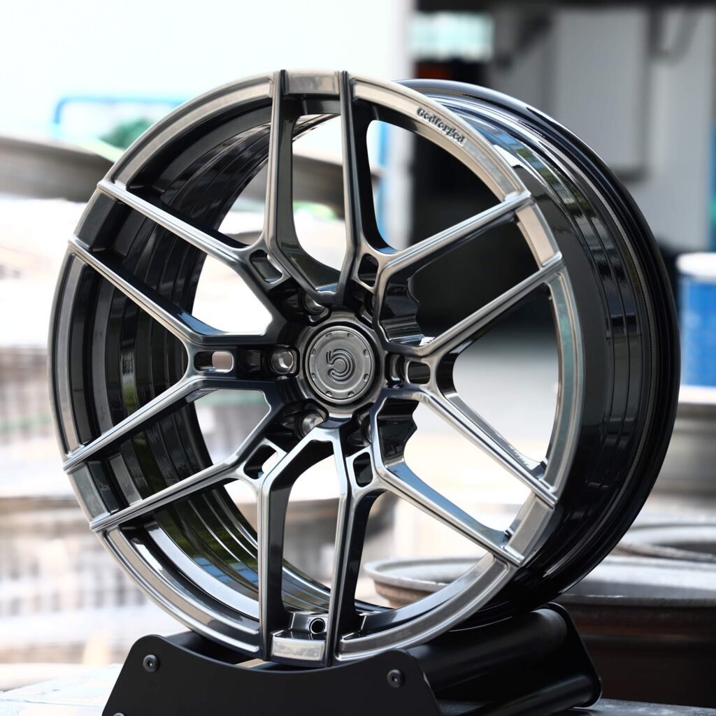 Metallic Gray 6 Y-Spoke Forged Wheels - Audi A6 / BMW 5 Series Fitment (5-Lug) view 3