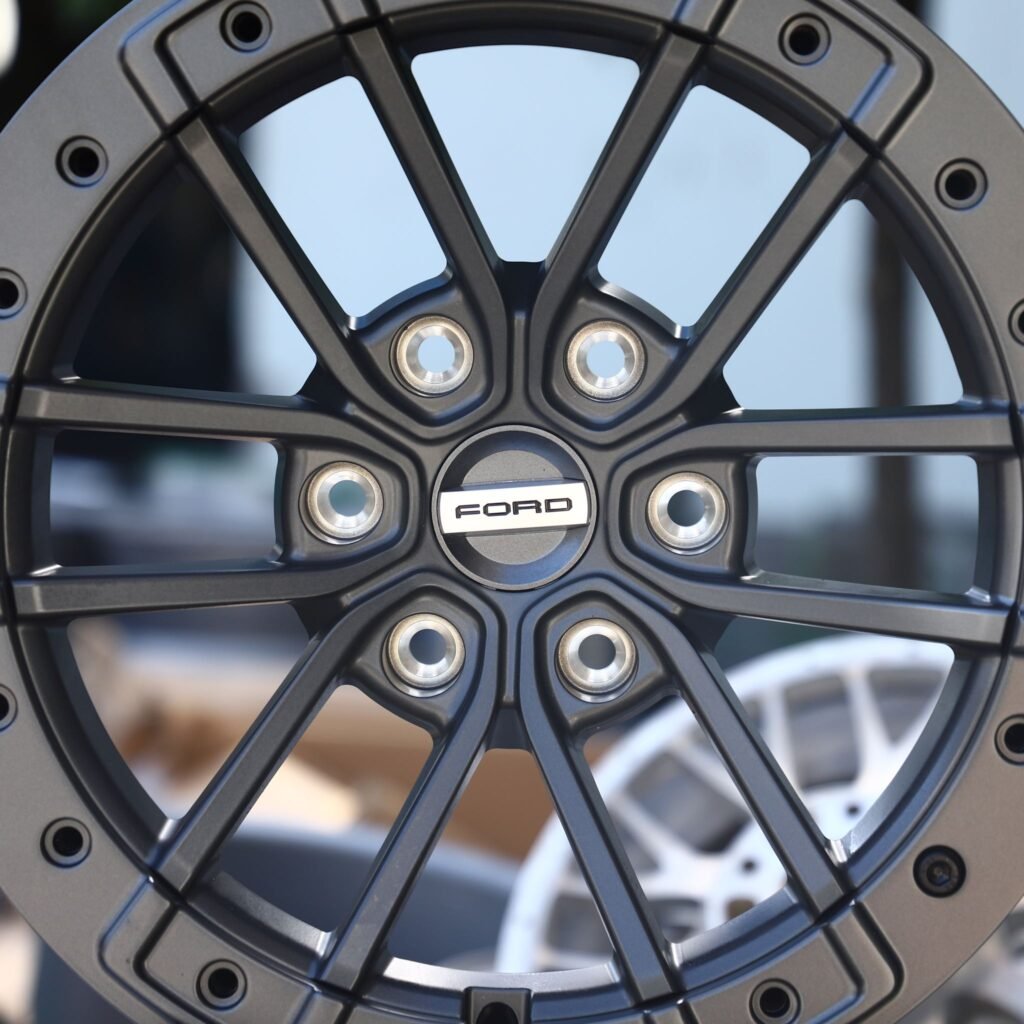 6x135 wheels – Metallic Gray, side view