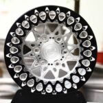 Jeep Wrangler / Defender Off-Road Forged Wheels – Polished Mesh Black-Ring Beadlock (5-Lug)