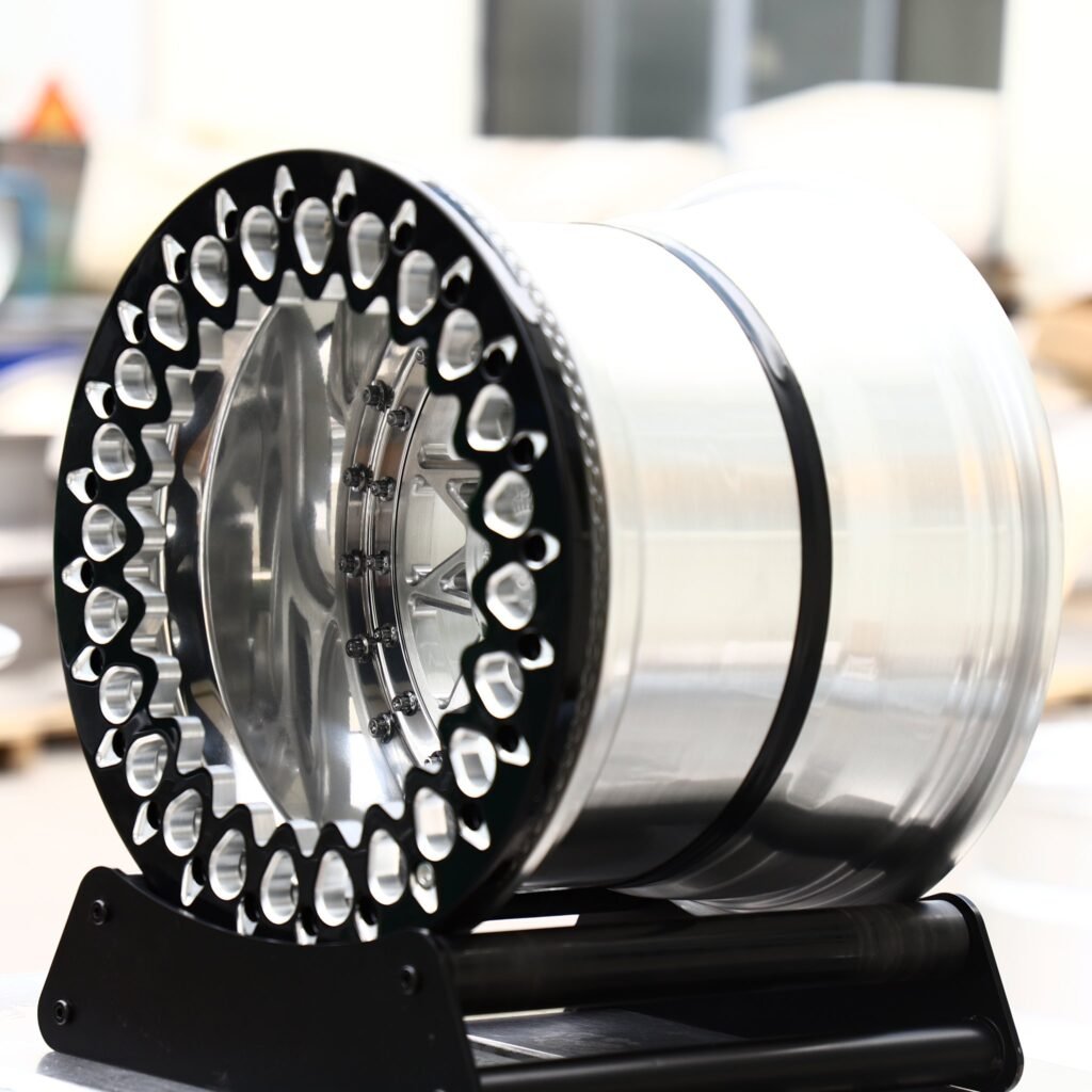 5x127 wheels – Mirror Milled Mesh Beadlock, side view