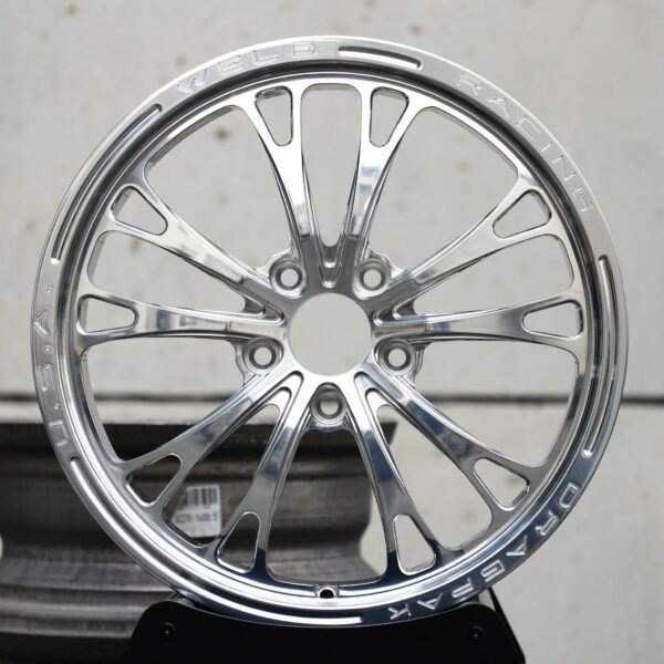 Porsche 911 wheels – Mirror Polished 10-Spoke, front view