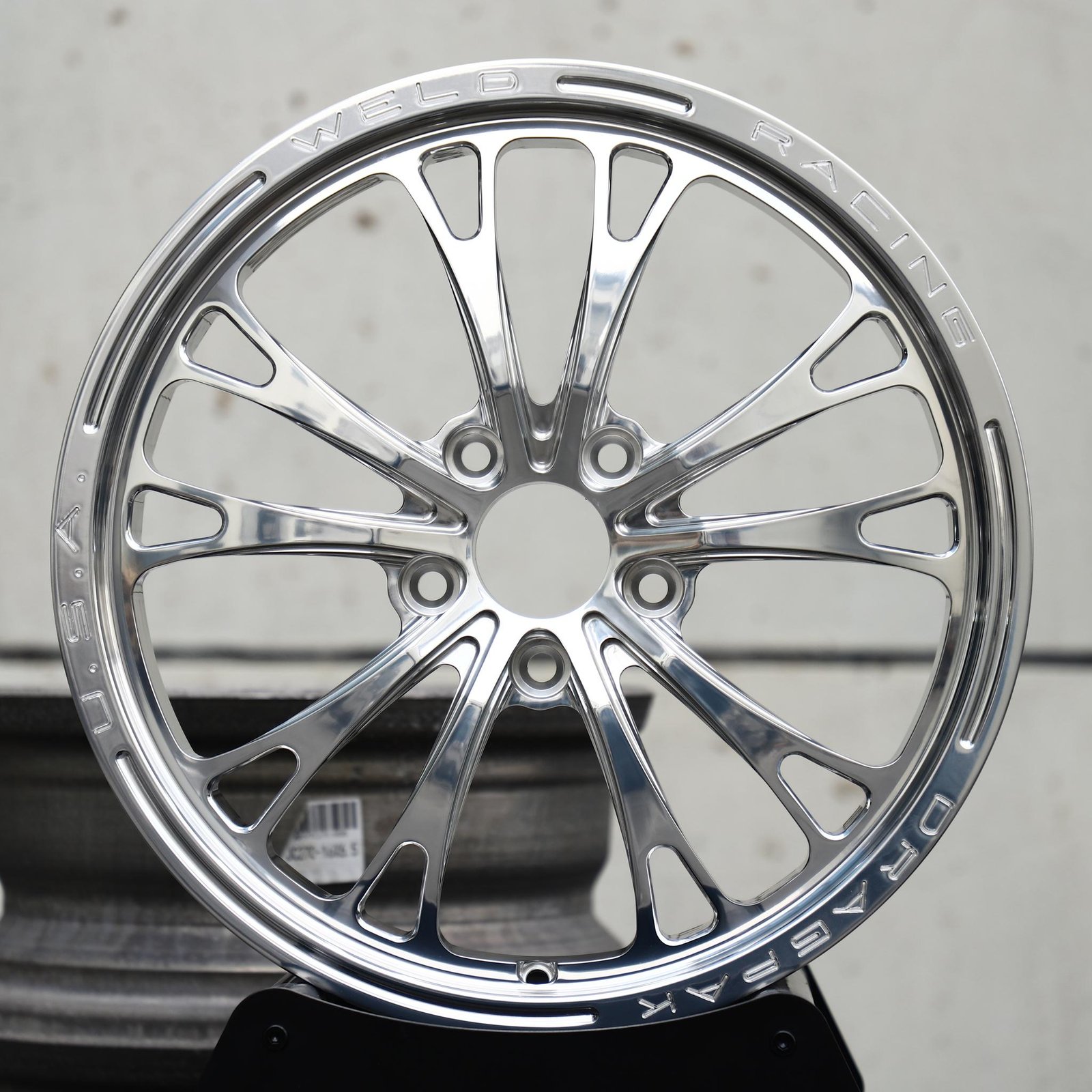 Porsche 911 wheels – Mirror Polished 10-Spoke, front view