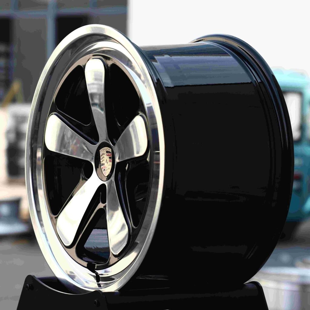 5x130 wheels – Mirror Polished Silver, side view