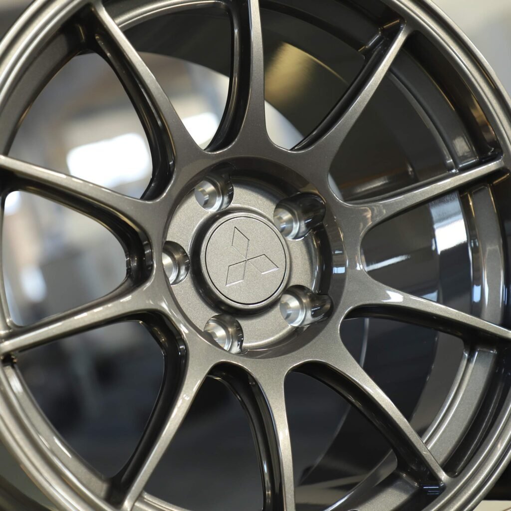 Tesla Model 3 wheels – Gunmetal 10-Spoke, lip and barrel detail